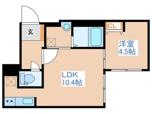 仮）ALPHA平岸4-6の物件間取画像